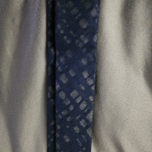 Marwood Blue Skinny Cotton Tie - Picture 8 of 10